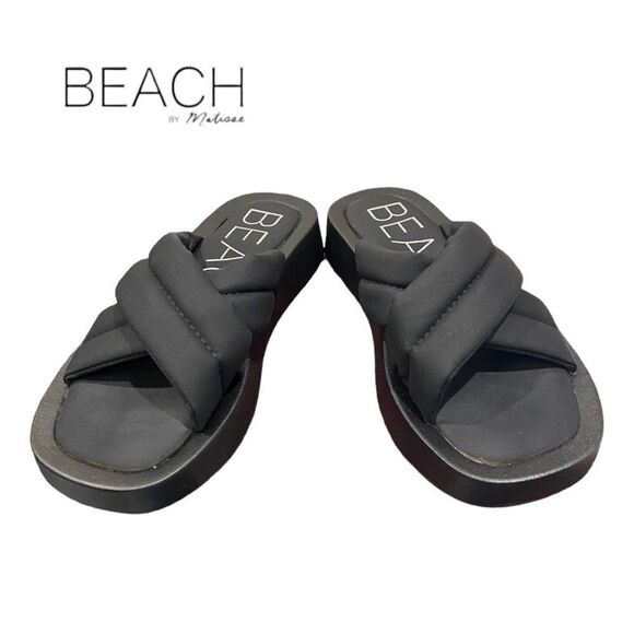 BEACH by MATISSE Piper Black Women's Slide Sandals NEW 6 - Picture 4 of 7